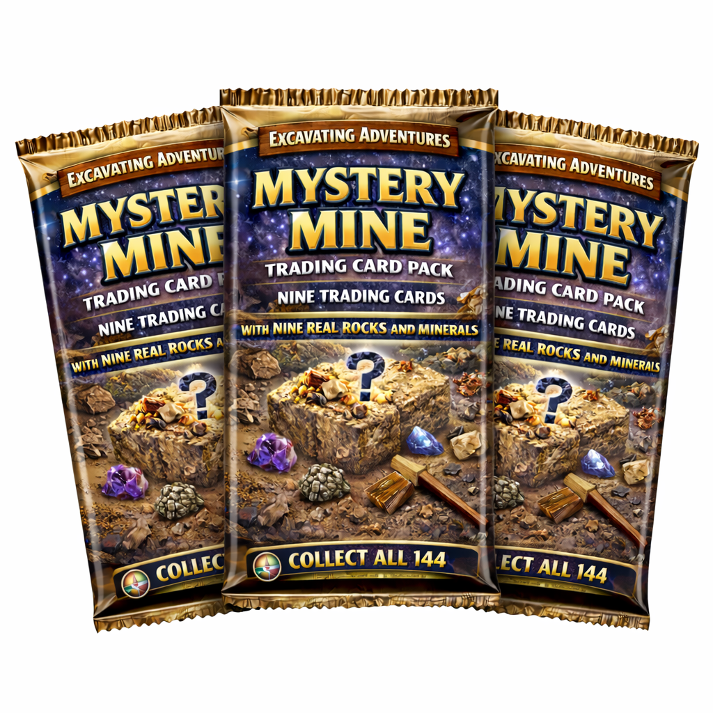 Discovery Pack – 3 Mystery Mine Excavation Kits (27 Specimens Total)