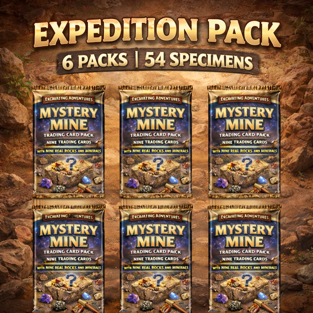Expedition Pack | 6 Mystery Mine Excavation Kits | 54 Specimens Total