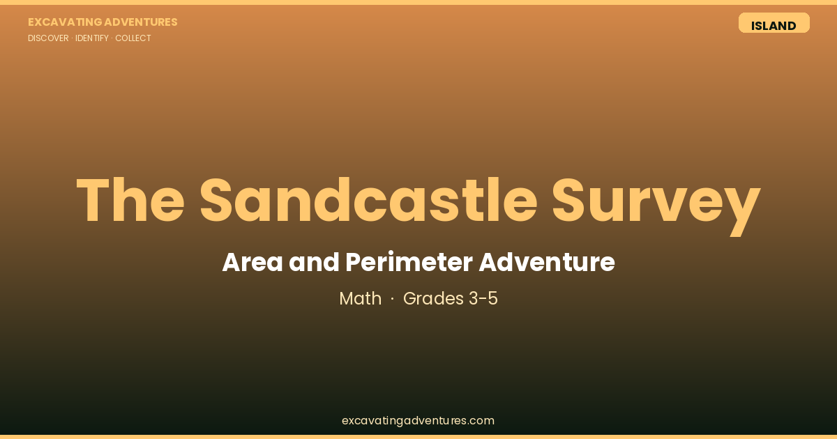 The Sandcastle Survey: Area and Perimeter Adventure