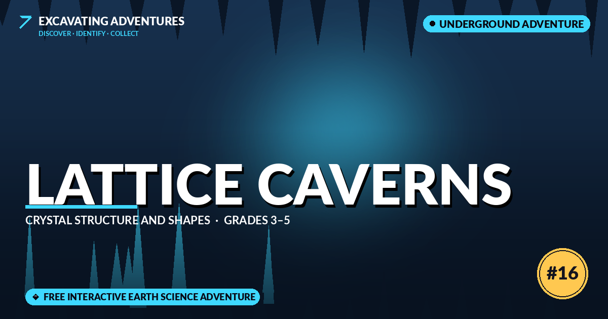 Lattice Caverns: Crystal Structure and Shapes Adventure
