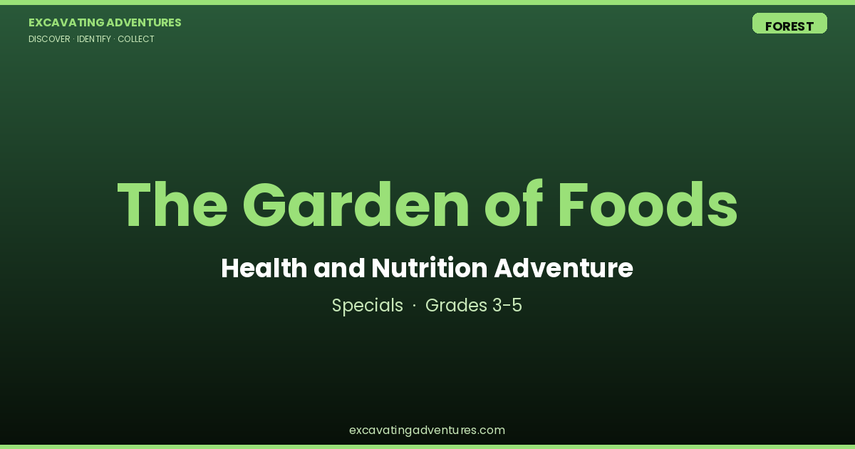 The Garden of Foods: Health and Nutrition Adventure