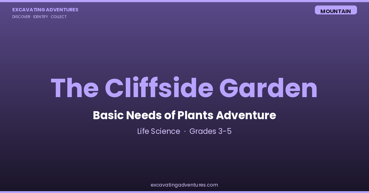 The Cliffside Garden: Basic Needs of Plants Adventure