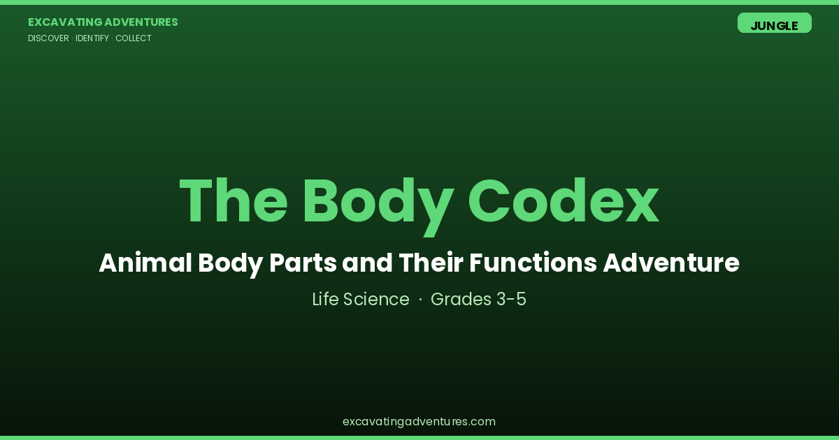The Body Codex: Animal Body Parts and Functions Adventure