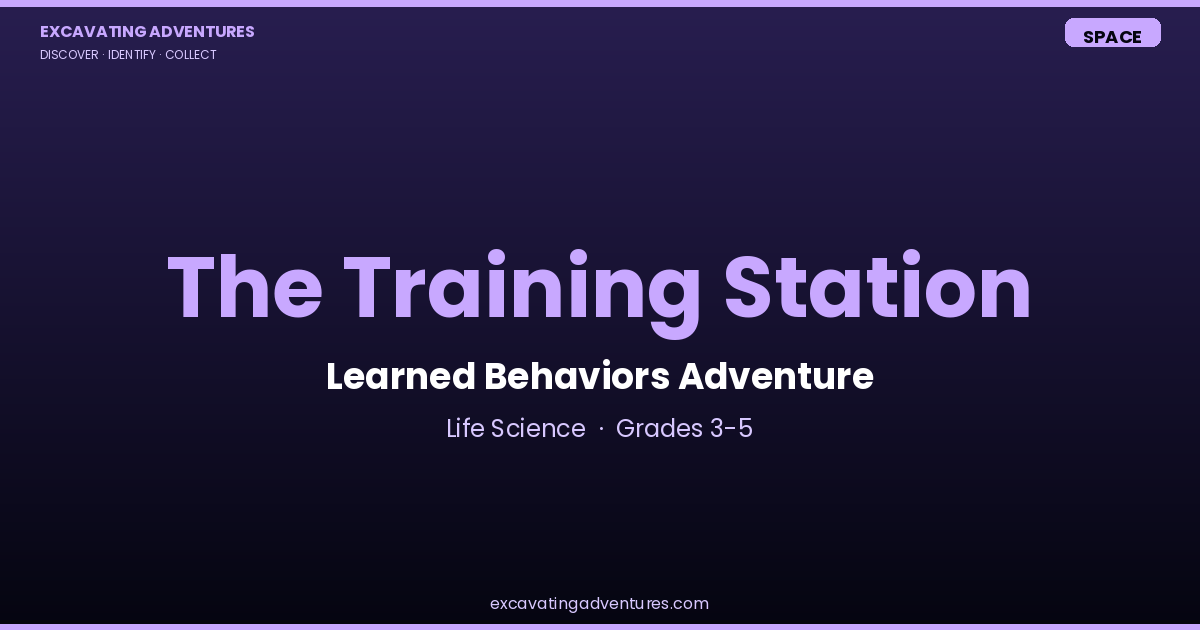 The Training Station: Learned Behaviors Adventure