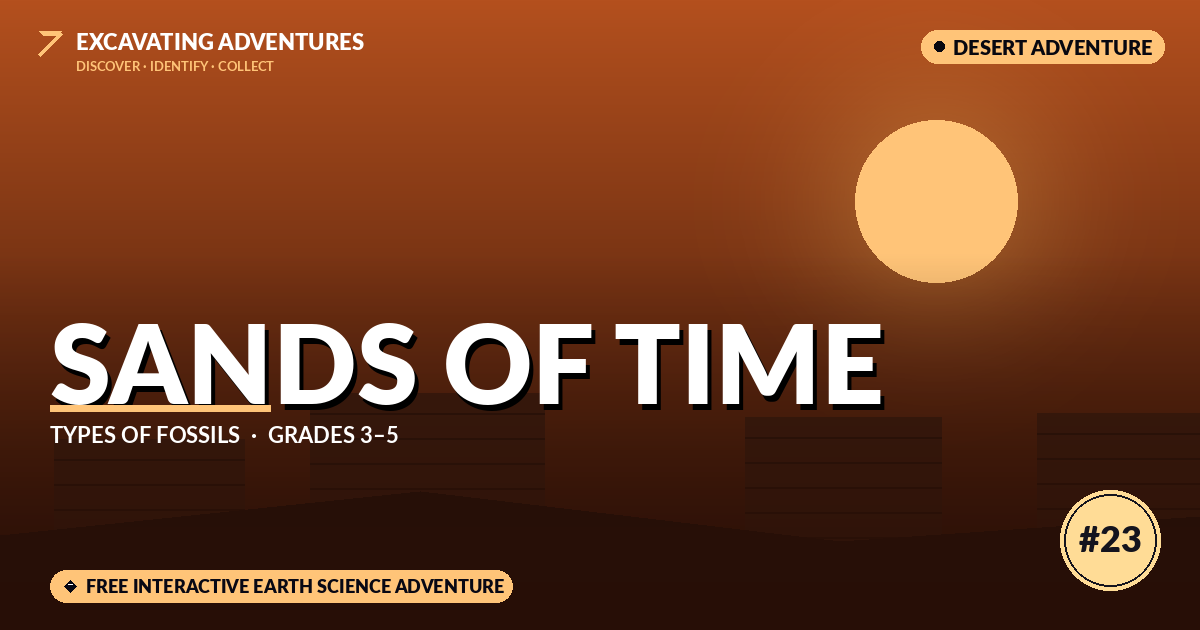 Sands of Time: Types of Fossils Adventure