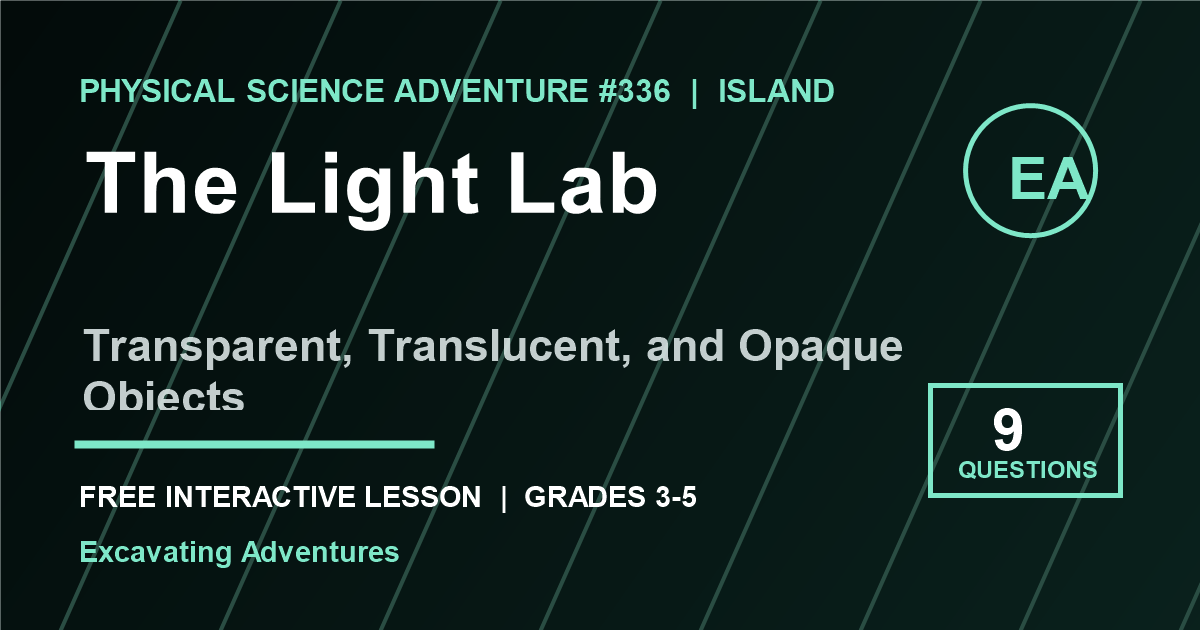 The Light Lab: Transparent, Translucent, and Opaque Objects Adventure