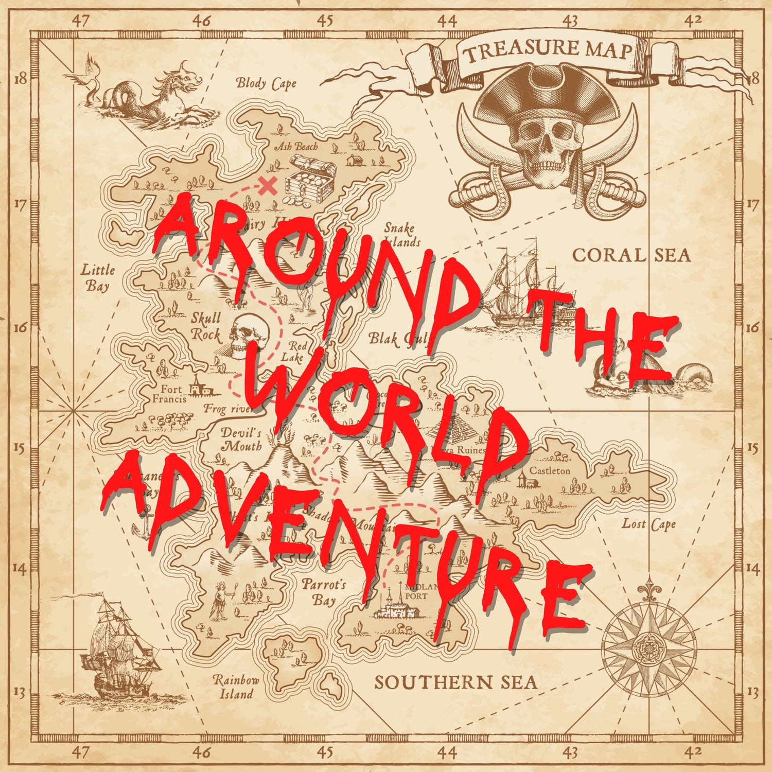 AROUND THE WORLD ADVENTURE INSTRUCTIONS