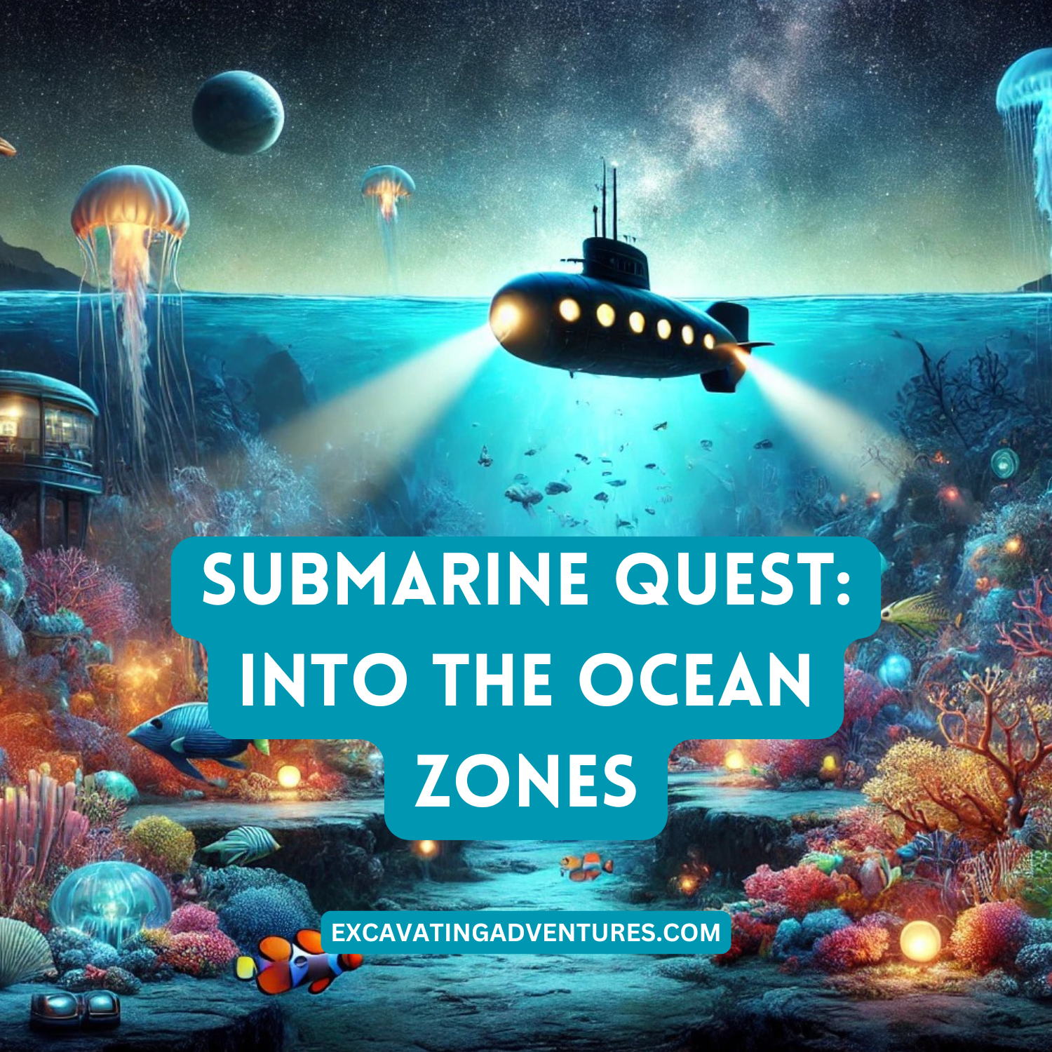 Submarine Quest: Into the Ocean Zones