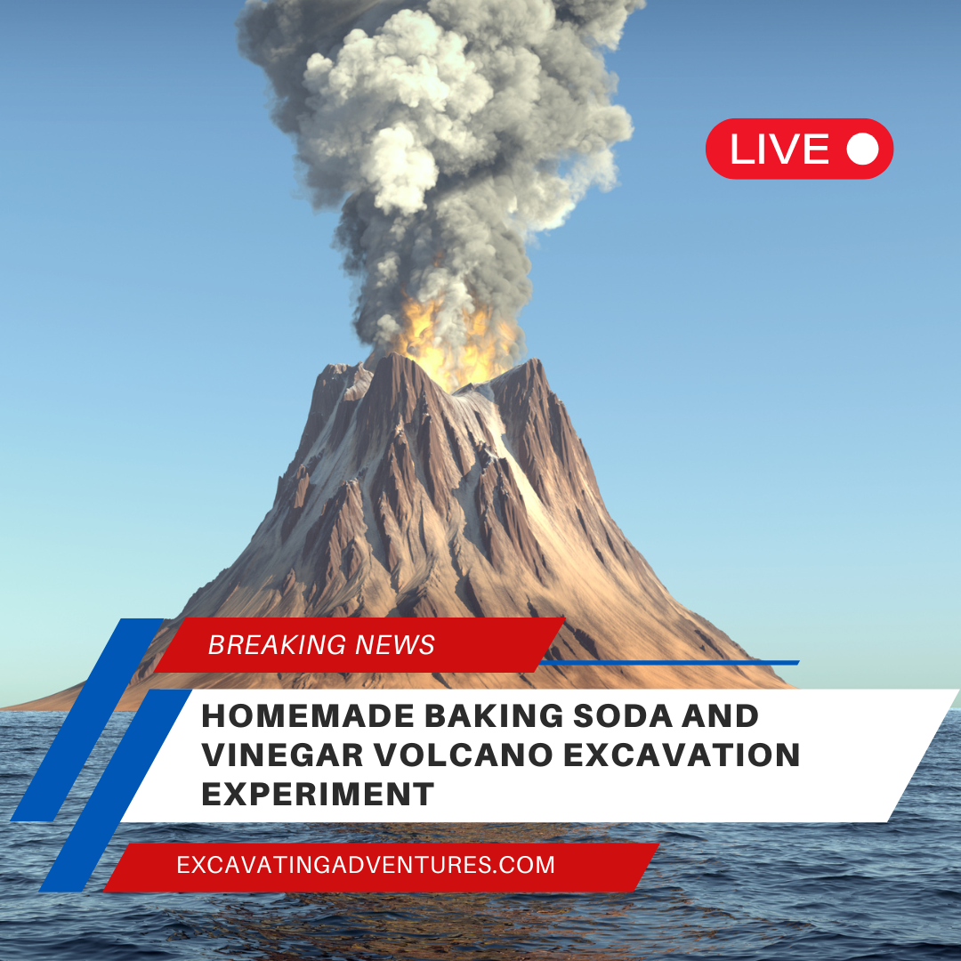Create a thrilling volcanic eruption and excavate igneous rocks with our step-by-step guide to making a homemade baking soda and vinegar volcano.