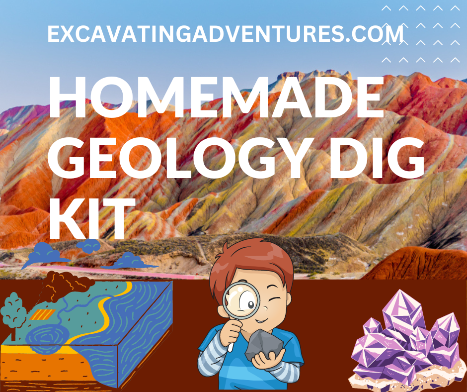 Get your kids excited about learning geology with this simple DIY geology dig kit you can make at home.