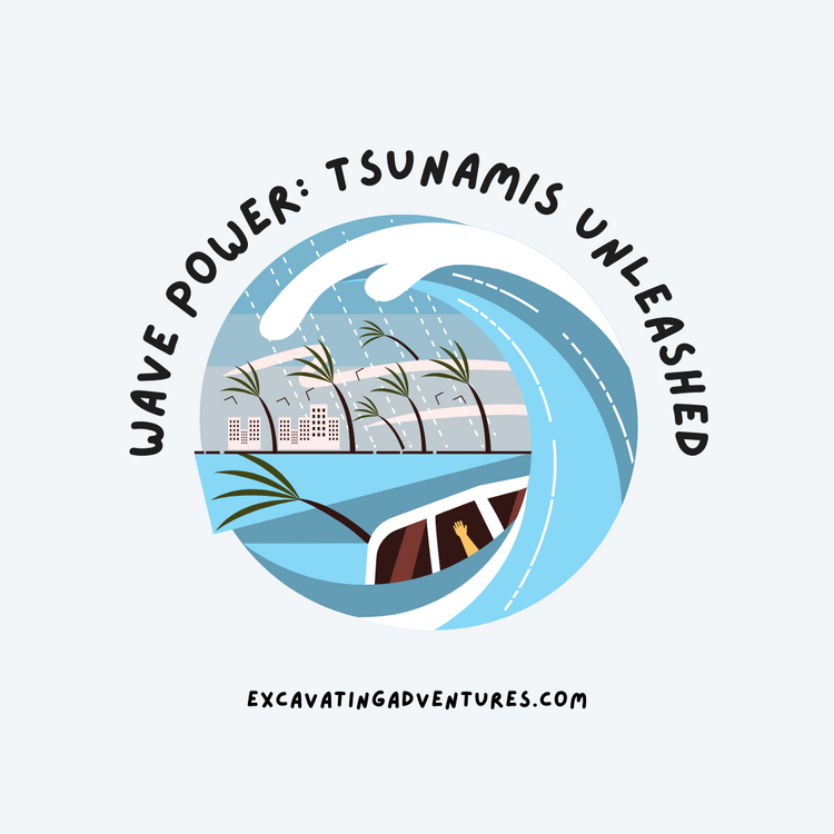 How wide are tsunami waves