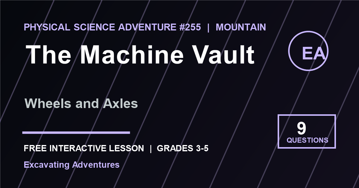 The Machine Vault: Wheels and Axles Adventure