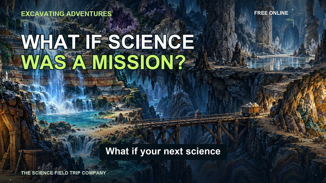 Enter the world of Excavating Adventures, free elementary science field trips
