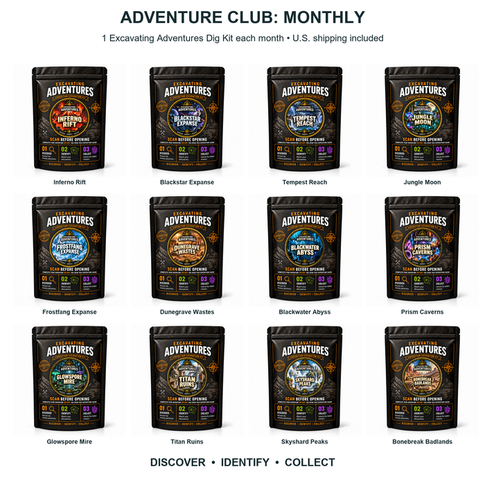 Adventure Club - Excavating Adventures Dig Kit collection