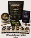 One-month Excavating Adventures subscription with one complete Adventure Kit