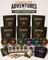 Six-month Excavating Adventures subscription featuring all six current Adventure Kits