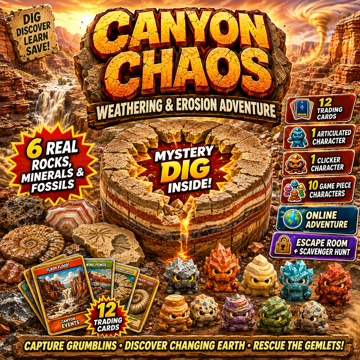 Canyon Chaos: Weathering and Erosion Adventure
