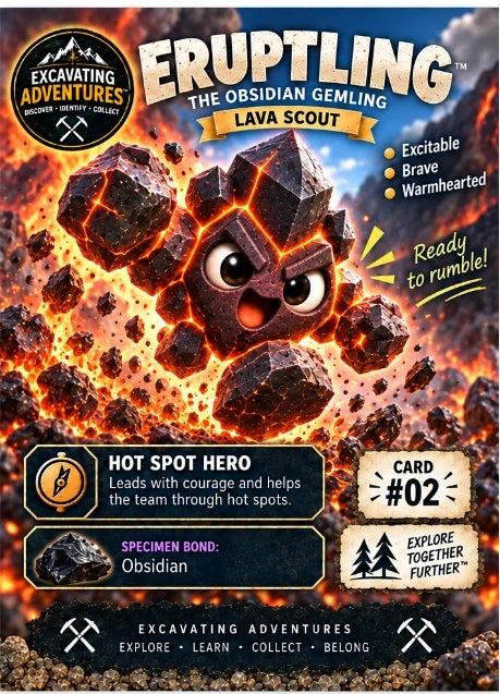 Eruptling character card artwork. Illustration reference; see the listed kit contents.