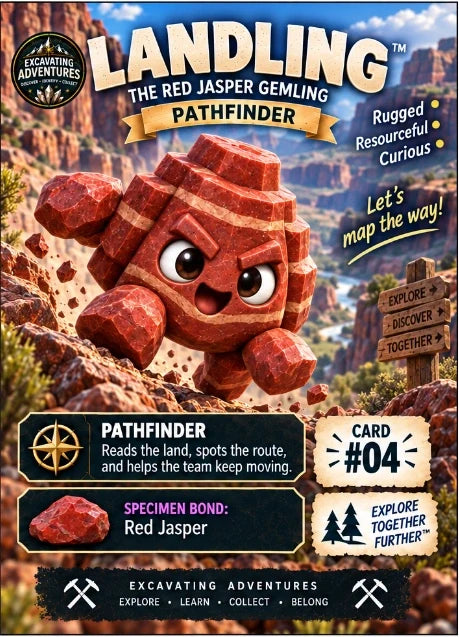 Example Landling card artwork. Nine randomized cards per pack; pictured examples are not guaranteed.