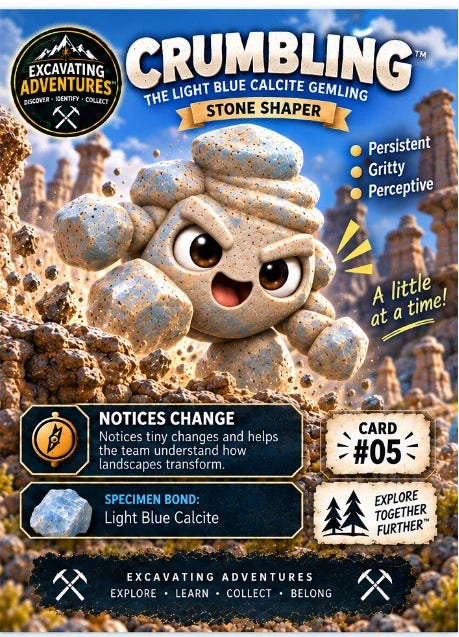 Crumbling character card artwork. Illustration reference; see the listed kit contents.