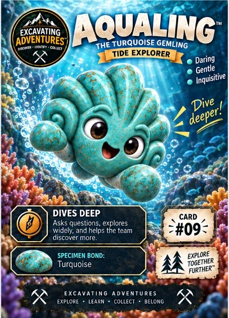 Aqualing character card artwork. Illustration reference; see the listed kit contents.