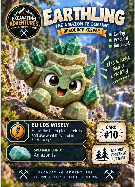 Earthling character card artwork. Illustration reference; see the listed kit contents.