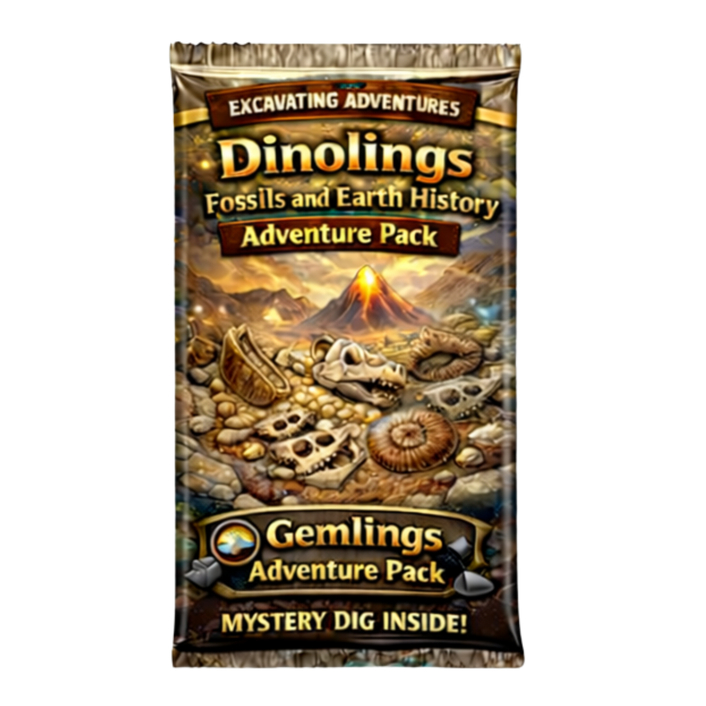 Dinolings: The Case of the Lost Fossil - Fossils and Earth History Adventure Pack