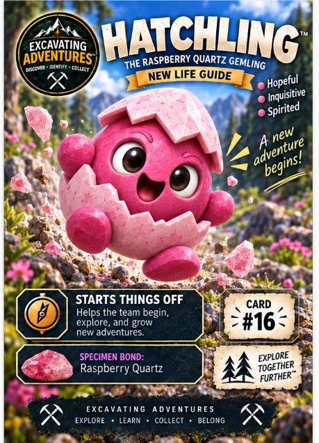 Hatchling character card artwork. Illustration reference; see the listed kit contents.