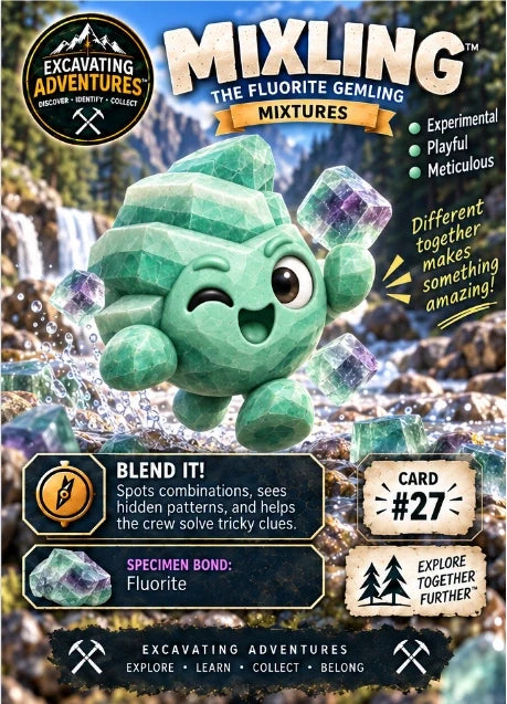 Mixling character card artwork. Illustration reference; see the listed kit contents.