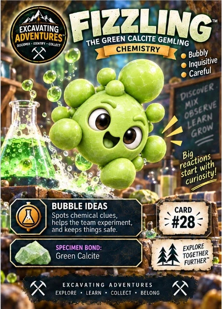 Fizzling character card artwork. Illustration reference; see the listed kit contents.