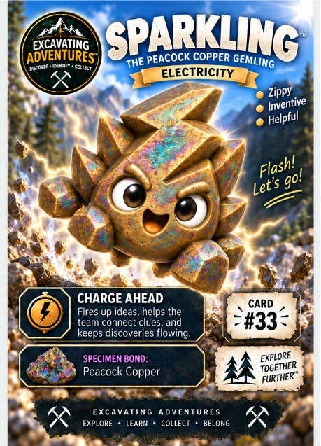 Sparkling character card artwork. Illustration reference; see the listed kit contents.