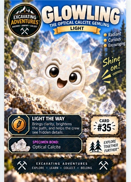 Glowling character card artwork. Illustration reference; see the listed kit contents.