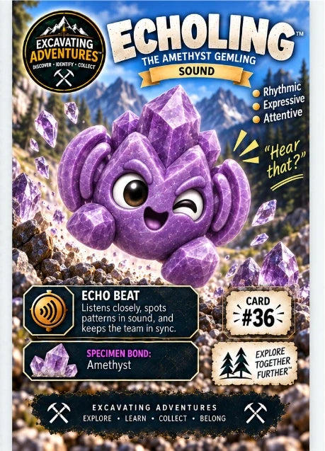 Echoling character card artwork. Illustration reference; see the listed kit contents.