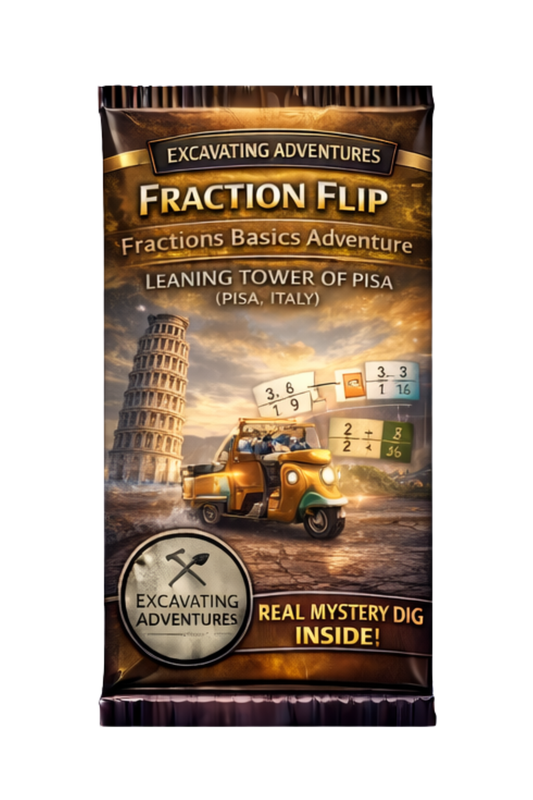 Fraction Flip – Fractions Basics Adventure – Leaning Tower of Pisa (Italy)