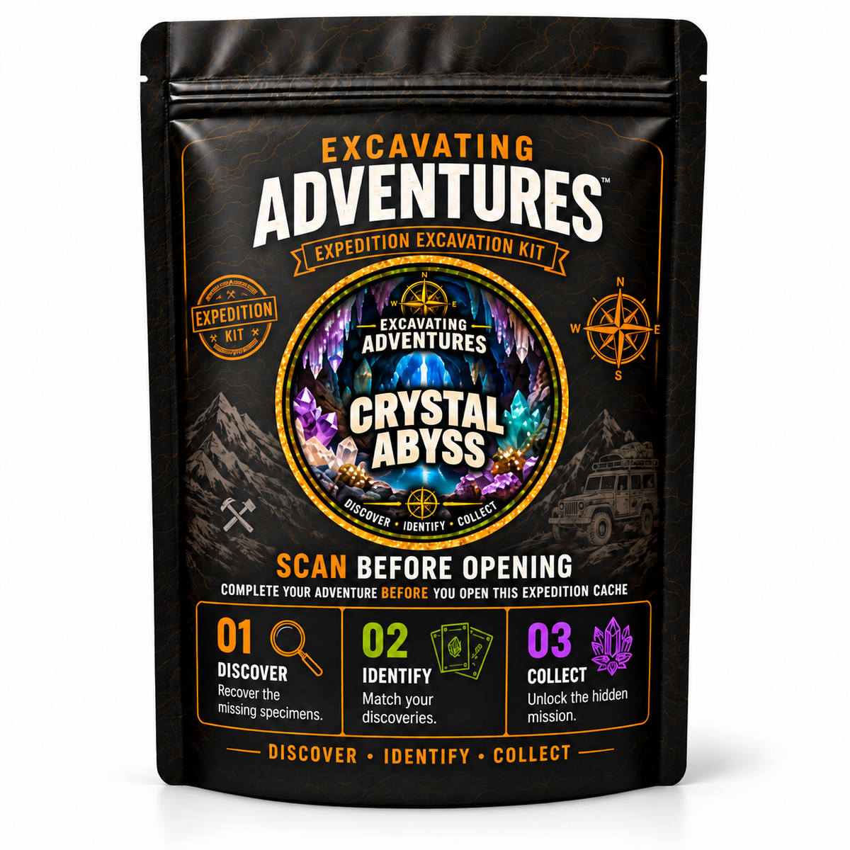 Crystal Abyss Adventure Kit packaging mockup