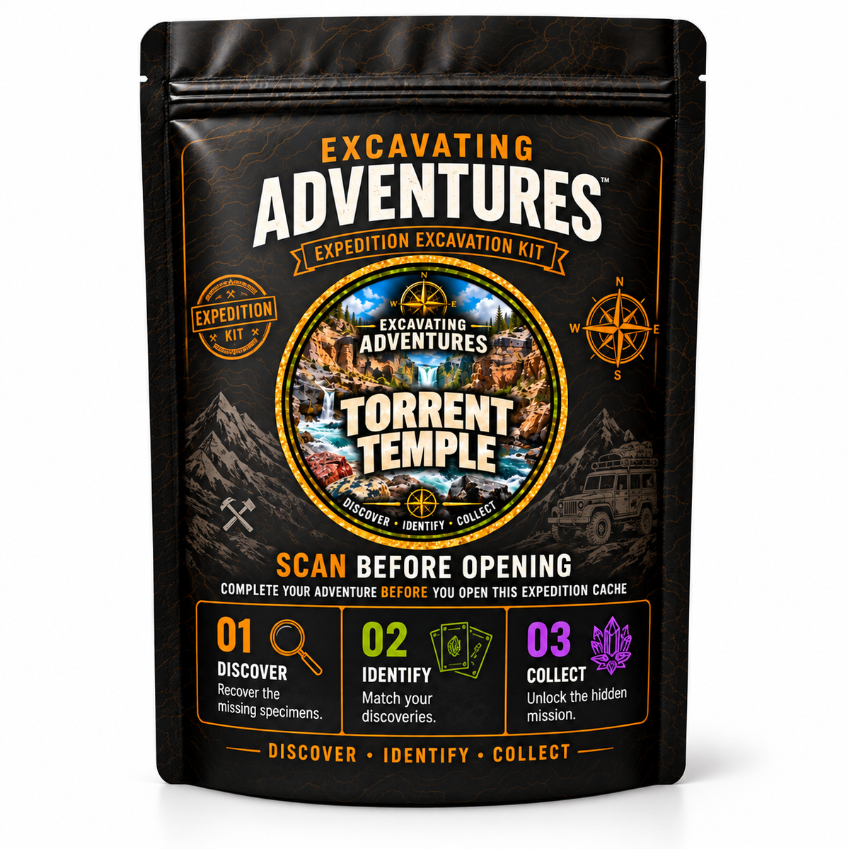 Torrent Temple Adventure Kit packaging mockup